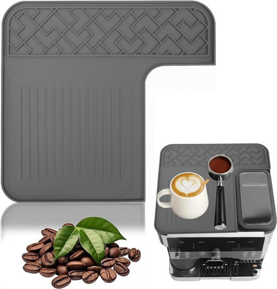 Luxe silicone onderlegger voor koffiezetapparaat, beschermt oppervlakken, krasbestendig en gemakkelijk schoon te maken, hittebestendig en waterdicht van Merkloos