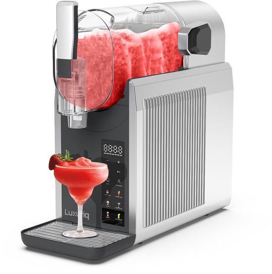 Luxuriq Slush Puppy Maker - 2 Liter - 7 Programma’s - Slush Puppy Machine - Slushi, Granita, Frappé, Milkshakes en meer - Zelfreinigingsfunctie van Luxuriq