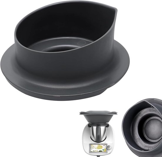 Maatbeker Voor Thermomix TM5 & TM6 Vorwerk | Accessoires Voor Thermomix - Hittebestendig En Koudebestendig, Deksel Met 100 Ml En 50 Ml Markering