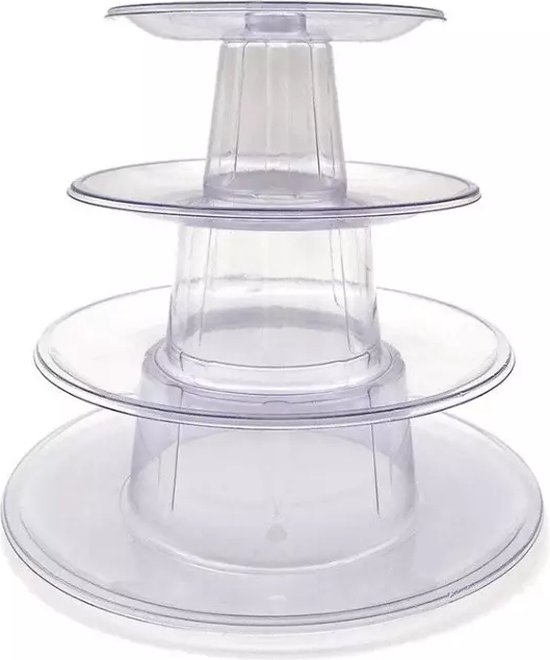 Macaron standaard plastic 4 delig van Amscan
