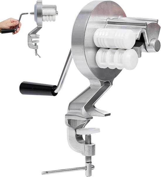 Macaroni Pastamaker - Pastapers - Zelf Pasta Maken - Aluminiumlegering - 27 cm - Zilver van Merkloos