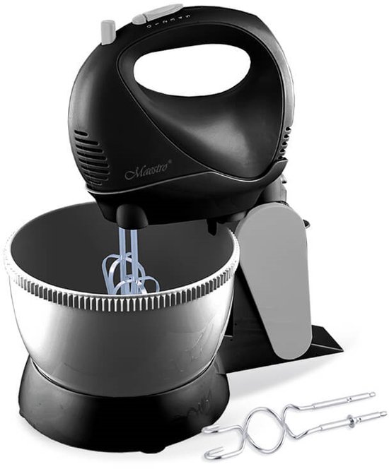 Maestro MR-550 - mixer met roterende kom - 5 snelheden, Turbofunctie - 600W - zwart van Maestro