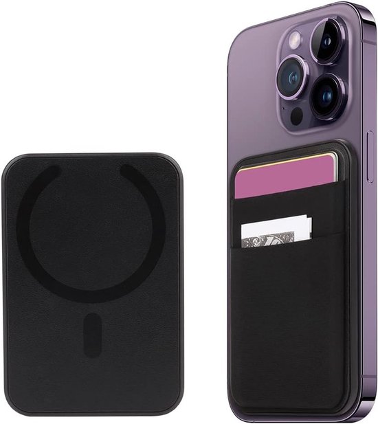 Mag-safe Wallet voor iPhone 15/14/13/12 Pro/Max/Plus/Mini, RFID Credit Card Houder voor 5 Kaarten, Draagbare en Stijlvolle Accessoire van Merkloos
