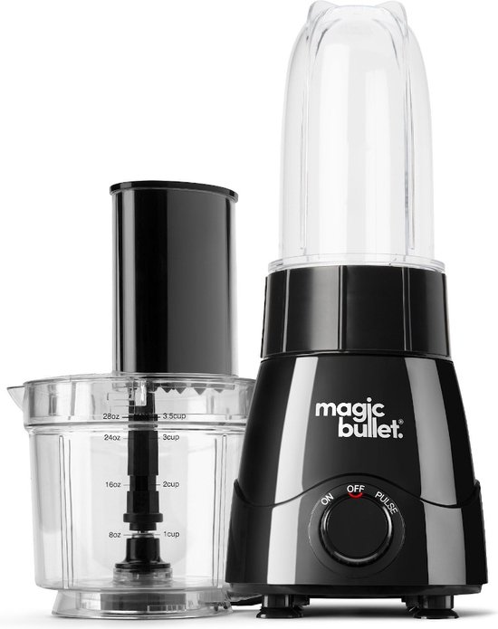 magic bullet Kitchen Express – 2-in-1 – Blender met Foodprocessor – Zwart – incl. Bekers To Go
