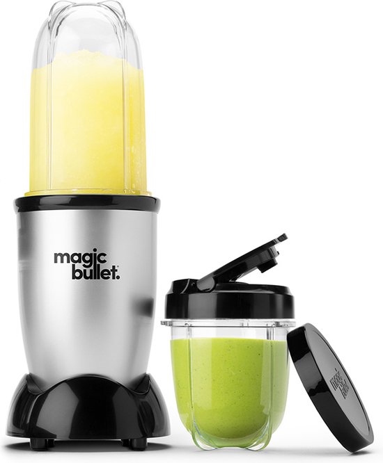 Magic Bullet Original - Blender - Incl. To Go Bekers - met Digitaal Receptenboek - Zilver van Magic Bullet