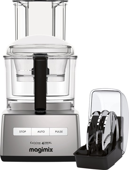 Magimix CS 4200 XL - Foodprocessor - Keukenmachine - Mat Chroom - Creative kit van Merkloos