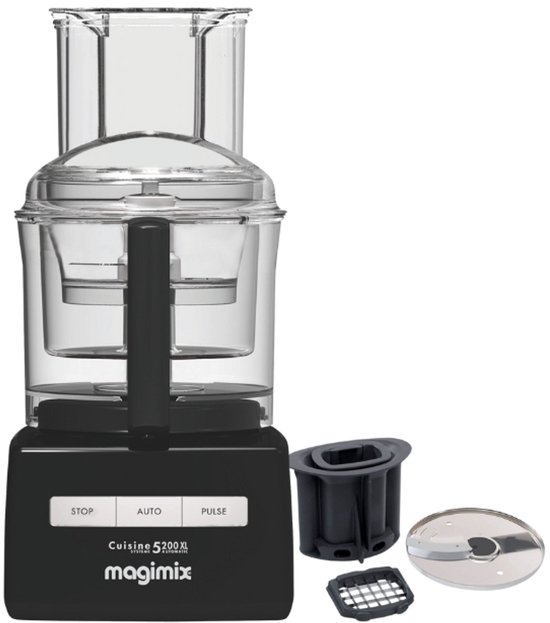 Magimix - CS 5200 XL - Foodprocessor - Citruspers - Blokjes & staafjes kit - Zwart van Magimix
