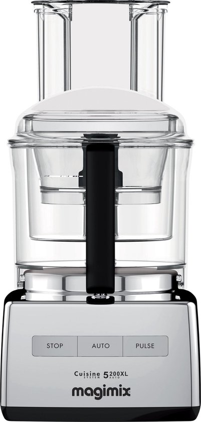 Magimix CS 5200 XL Premium Foodprocessor - Keukenmachine met Sapcentrifuge - Glimmend Chroom van Magimix