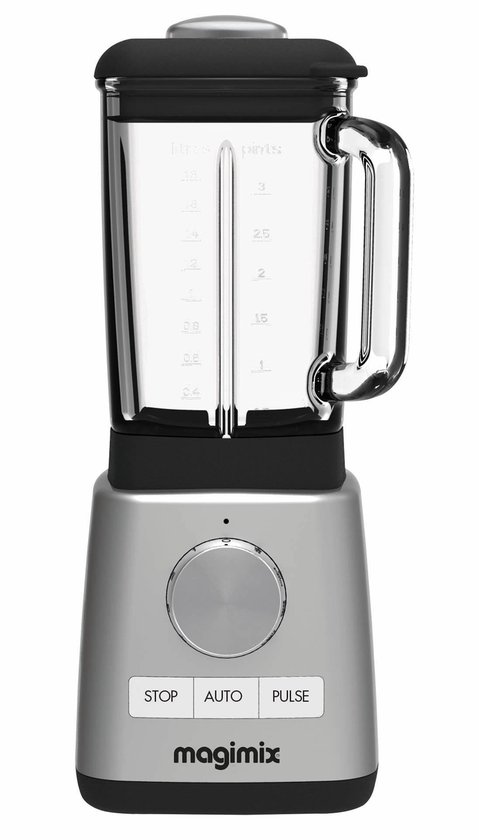Magimix Power Blender - Smoothie Maker 1,8 Liter - Ice Crusher - Mat Chroom van Magimix