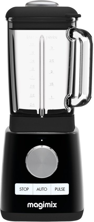 Magimix Power Blender - Smoothie Maker 1,8 Liter - Zwart - + 2 To go cups - Ice Crusher van Magimix