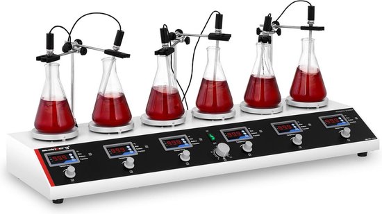 Magneetroerder met 6-voudige verwarmingsplaat - Steinberg Systems