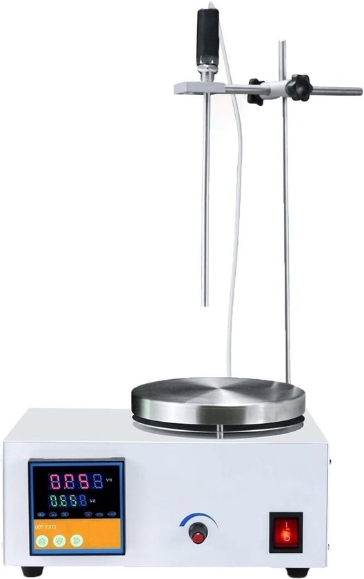 Magneetroerder Verwarming - Digitale Kookplaat - Laboratorium Mengen - Instelbare Snelheid - 0-2500 RPM - Zwart