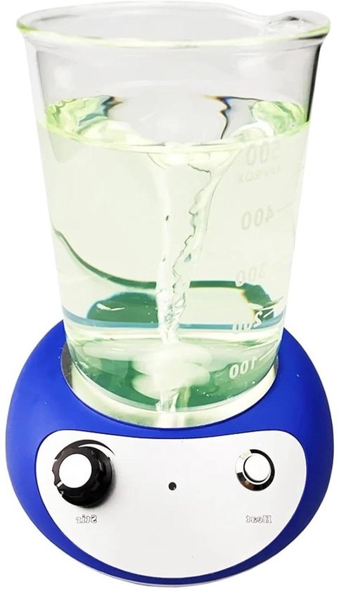 Magneetroerder - Verwarmingsplaat - Vloeistoffen Mengen - Instelbare Snelheid - 2000 ml Capaciteit - Wit