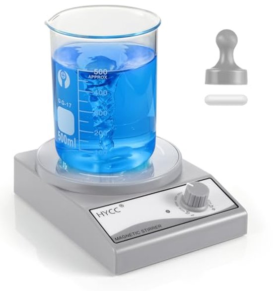 Magnetische roerder 3000 tpm voor laboratorium en thuisgebruik - tot 3 liter capaciteit van Merkloos