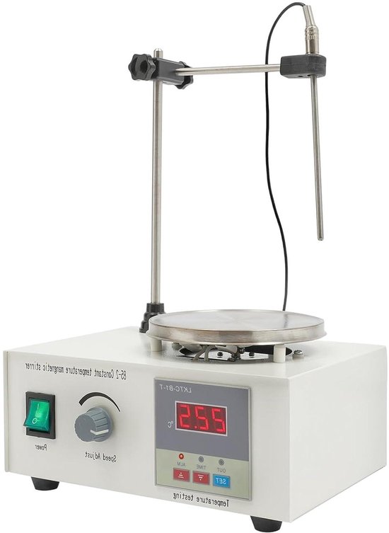Magnetische Roerder - Lab Mixer - Vloeistoffen Mengen - Met Verwarmingsplaat - 2000 ml - Wit