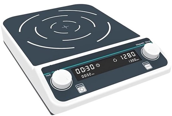 Magnetische Roerder - Laboratorium Mixer - Experimenten Uitvoeren - Multipositie Gelijktijdig - Vier Stations - Zwart