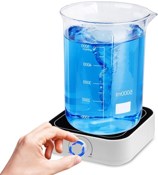 Magnetische Roerder - Laboratorium Mixer - Vloeistoffen Mengen - Borstelloze Motor - 5L - Wit van Merkloos