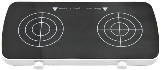 Magnetische Roerder - Mini Mengplaat - Vloeistoffen Mengen - Dubbele Werkplaat - 2x 1L Capaciteit - Zwart