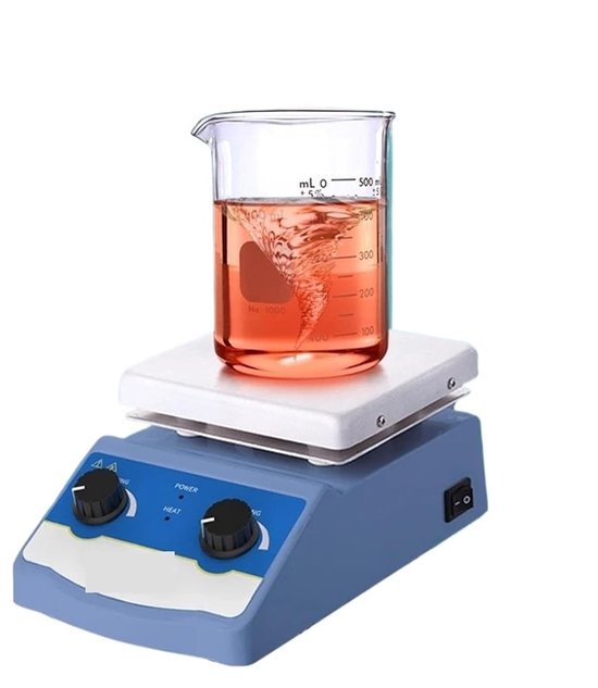 Magnetische Roerder - Verwarmende Mixer - Laboratorium Werk - Snelle Verwarming - 1 Liter - Zwart
