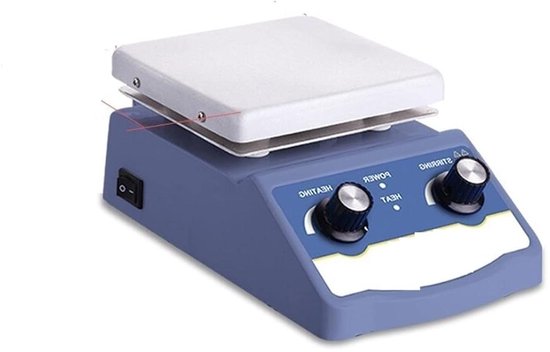 Magnetische Roerder - Verwarmingsplaat Mixer - Laboratorium Maken - Stabiel Roeren - 200-2000 RPM - Zilver