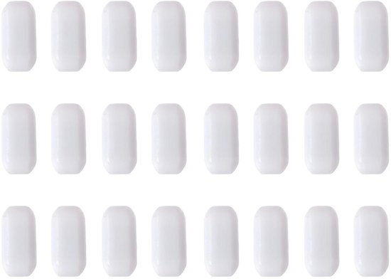Magnetische Roerders - Roerstaafjes Roterend - Vloeistoffen Mengen - Inert PTFE Materiaal - 25 Stuks - Wit