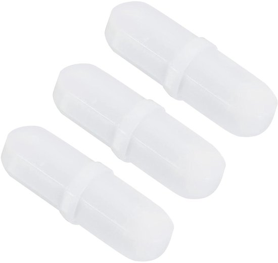 Magnetische Roermixer Set - Roerstaafjes Lab - Vloeistoffen Mengen - PTFE Coating Ringvorm - 25 mm - Wit van Merkloos