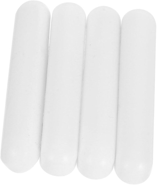 Magnetische Roerstaaf - Magneetroerder Mixer - Laboratorium Mengen - Hoge Temperatuur Bestendig - 5 x 0.8 x 0.8 cm - Wit van Merkloos