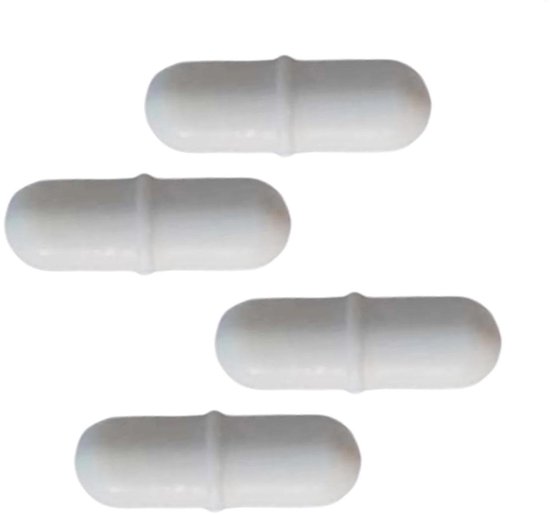 Magnetische Roerstaaf - Magneetroerder Roerstaafjes - Laboratorium Experimenten - Hittebestendig PTFE Coating - 2.8 cm - Wit