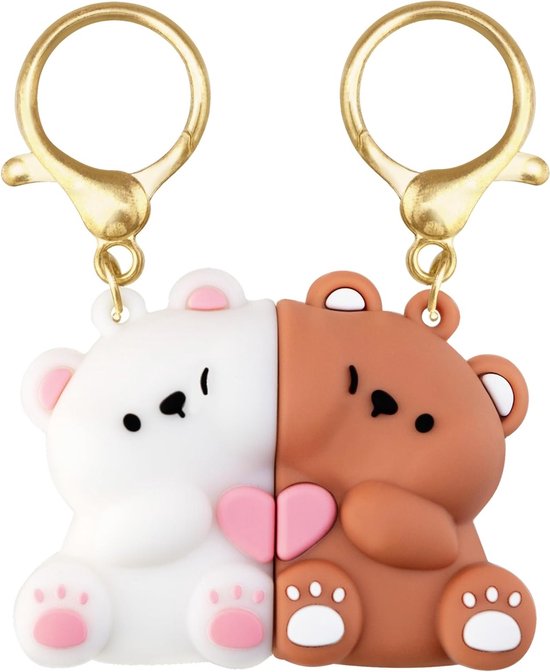 Magnetische Sleutelhanger Set voor Stellen, Persoonlijke Cadeaus voor Vrouwen, Perfect voor Valentijnsdag en Jubileum, Unieke Relatiegeschenken van Merkloos