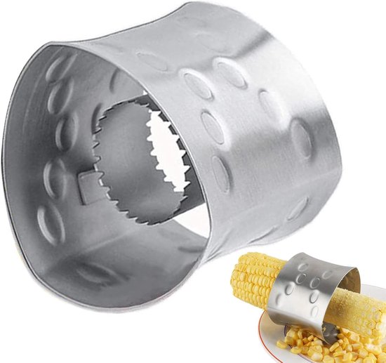 Maïs Schilmachine - Ontkorrelaar Keukengadget - Snel Maïs Bereiden - Antislip Handvat - 77x61 cm - Zilverkleurig