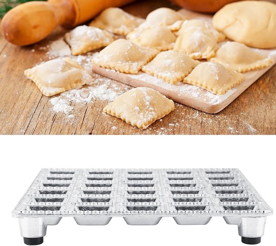 Maker Dumplings Mold Pelmeni Maker, Russische Pelmeni Metal Mold, Pelmeni Meat Dumplings, Dumplings Maker Ravioli Cutter, aluminium vierkante ravioli Maker voor perfecte bevestiging en vorm
