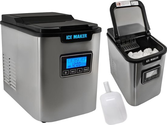 Malatec Ice Maker - IJsblokjesmachine - IJsblokjes - IJsmachine - IJsblokjesmaker - Ice cube maker - IJsklontjes - IJsklontjes maker - Draagbare elektrische ijs machine van Malatec