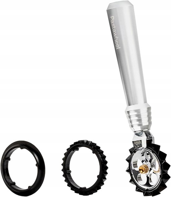 Marcato Pastawheel Zilver: Pastamachine met 3 Snijwielen