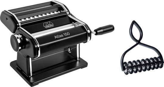 Marcato Set Atlas 150 Classic Pastamachine Zwart + Pasta Bike van Marcato