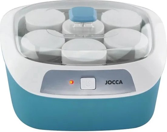 Mason® - Yoghurtmaker - Yoghurtmachine - Elektrisch Keukenapparaat - Keukenmachine - Met 6 Potten - Draagbaar - Multifunctioneel - Blauw van Mason