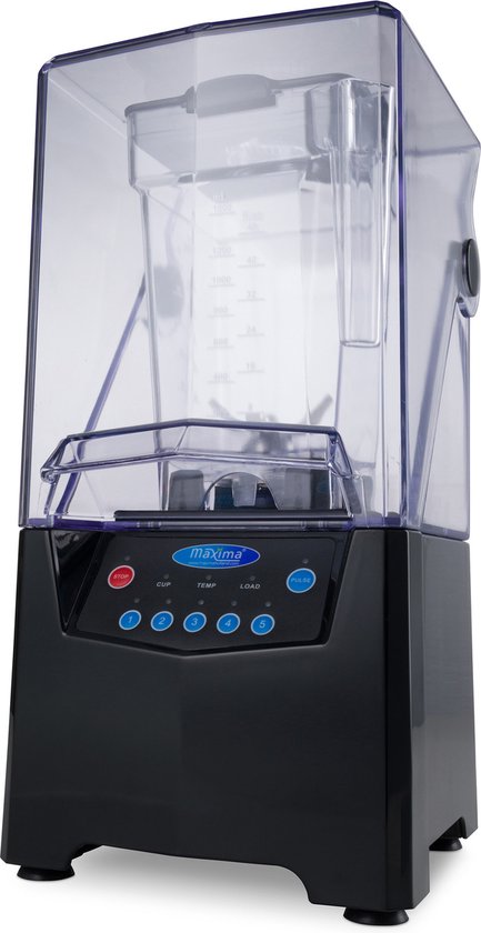 Maxima Blender 1,5 L 1500W 5 Programma's - Met Pulse Functie - Professionele Horeca Blender - 20.000 rpm van Merkloos