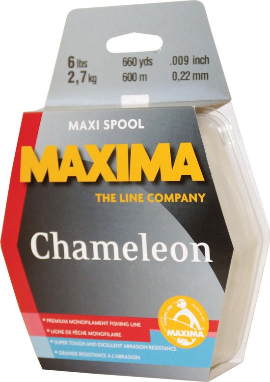 MAXIMA Chameleon Maxi Spool - Vislijn - Nylon vislijn - 0.32mm/600m - Trekkracht 5.5 kg - Kleur Chameleon van Maxima