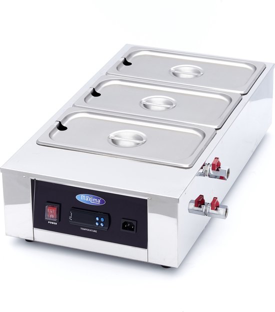 Maxima Chocoladesmelter 3 x 1/3 GN 10 cm van Maxima