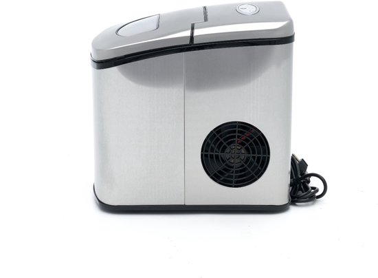 Maxima Ijsblokjesmachine 10-12 Kg/Dag - Holle Ijsblokjes - Luchtgekoeld - Zilver