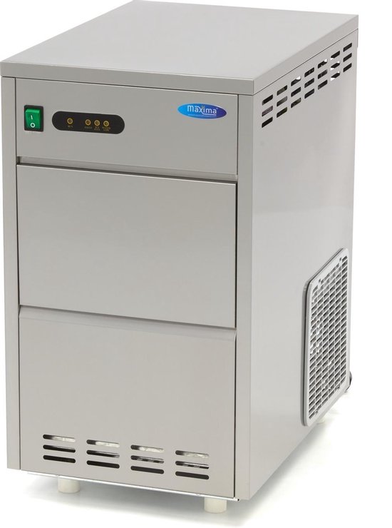 Maxima Schilferijsmachine 30 Kg/24 u Crushed ice Watergekoeld IJsblokjesmachine van Maxima