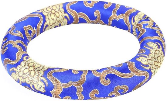 Meditatiekussen voor Singing Bowls, Zacht Kussen voor Geluidservaring, Ideaal voor Meditatie en Ontspanning, Verkrijgbaar in Rood of Blauw van Merkloos