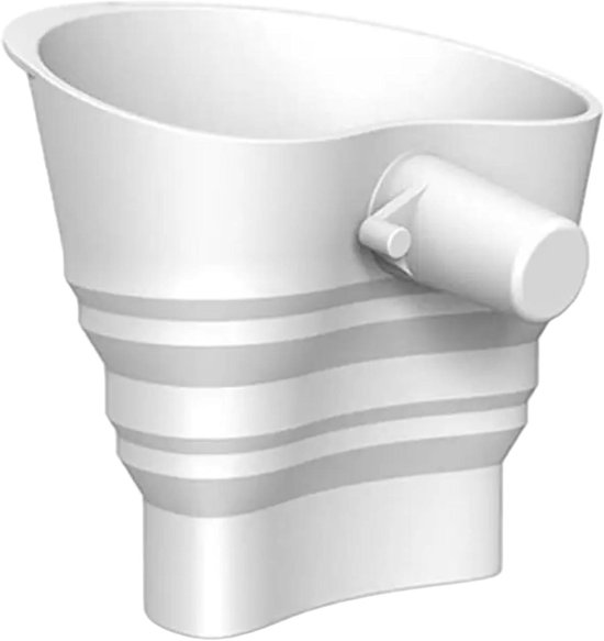 Meeltrechter Keukenmixer - Keukenaccessoire Bakken - Morsvrij Bakken - Voedselveilig Siliconen - 15 x 10 x 5 cm - Zilver van Merkloos