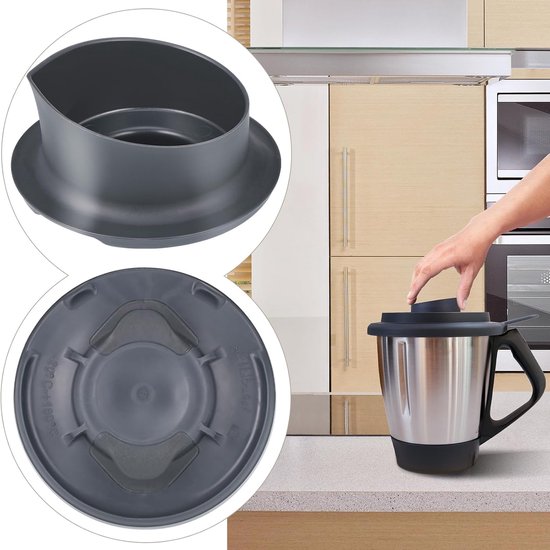 Meetbeker voor Thermomix TM6 TM5 - Voedselveilige Blender Kookmeetbeker met Schaal - Compatibel met TM6/TM5 Thermomix Vervangaccessoires - Afneembaar Hittebestendig Koudbestendig van Merkloos