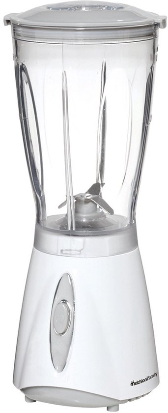 Melchioni 118420211 blender 0,5 l Blender voor op aanrecht 180 W Grijs, Transparant, Wit van Merkloos