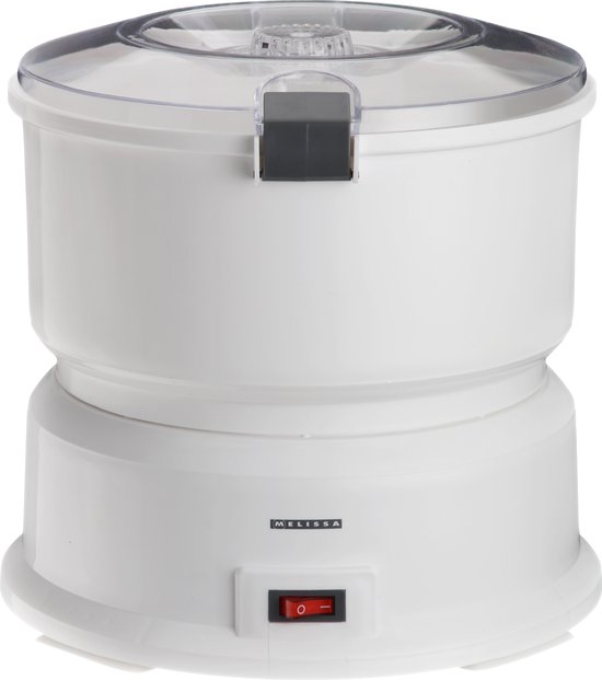 Melissa Elektrische Aardappelschiller - 85W - Aardappelschrapmachine met slacentrifuge - 16220008 - Wit van Melissa