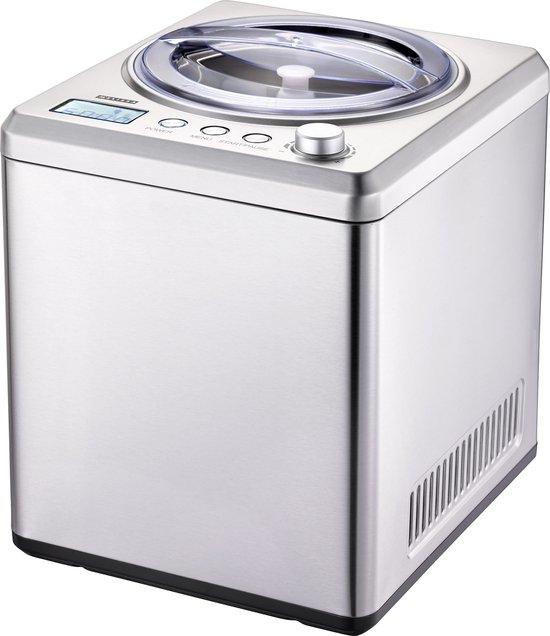 Melissa IJsmachine - Volautomatisch - 2L - Zelfvriezend met ingebouwde Compressor - 16310193 - RVS van Merkloos