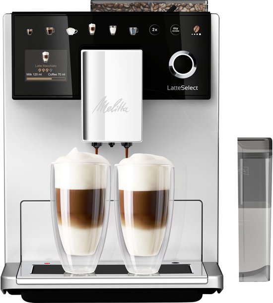 Melitta Latte Select volautomatische Espressomachine F630-211 zilver