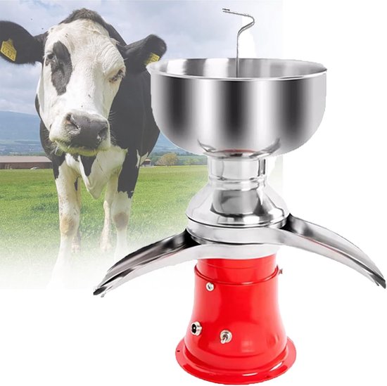 Melk Centrifuge - Zuivel Scheider - Thuiskaas Maken - 50 Liter Per Uur - 48x32x23 cm - Zilver