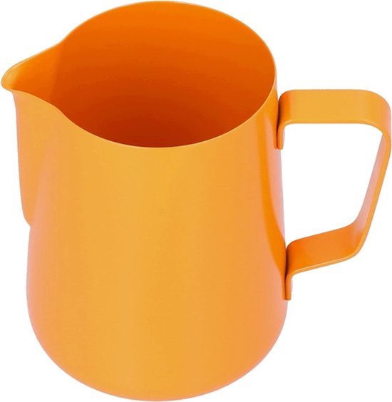 Melkopschuimer met spitse tuit, 600 ml capaciteit, perfect voor latte art en koffiecreaties thuis
