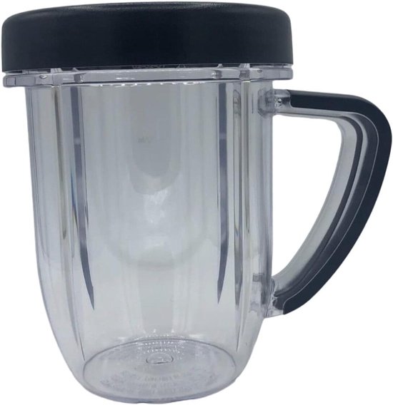 Mengbeker - Reserveonderdeel - Smoothies Maken - Vaatwasmachinebestendig - 30 oz Capaciteit - Zwart